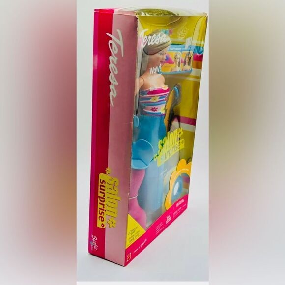 SALON SURPRISE TERESA DOLL LONG BROWN/BLUE HAIR 2001~NEW - Picture 4 of 6